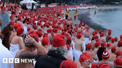 female nude swimmers|Thousands of naked swimmers mark Australia's winter solstice.